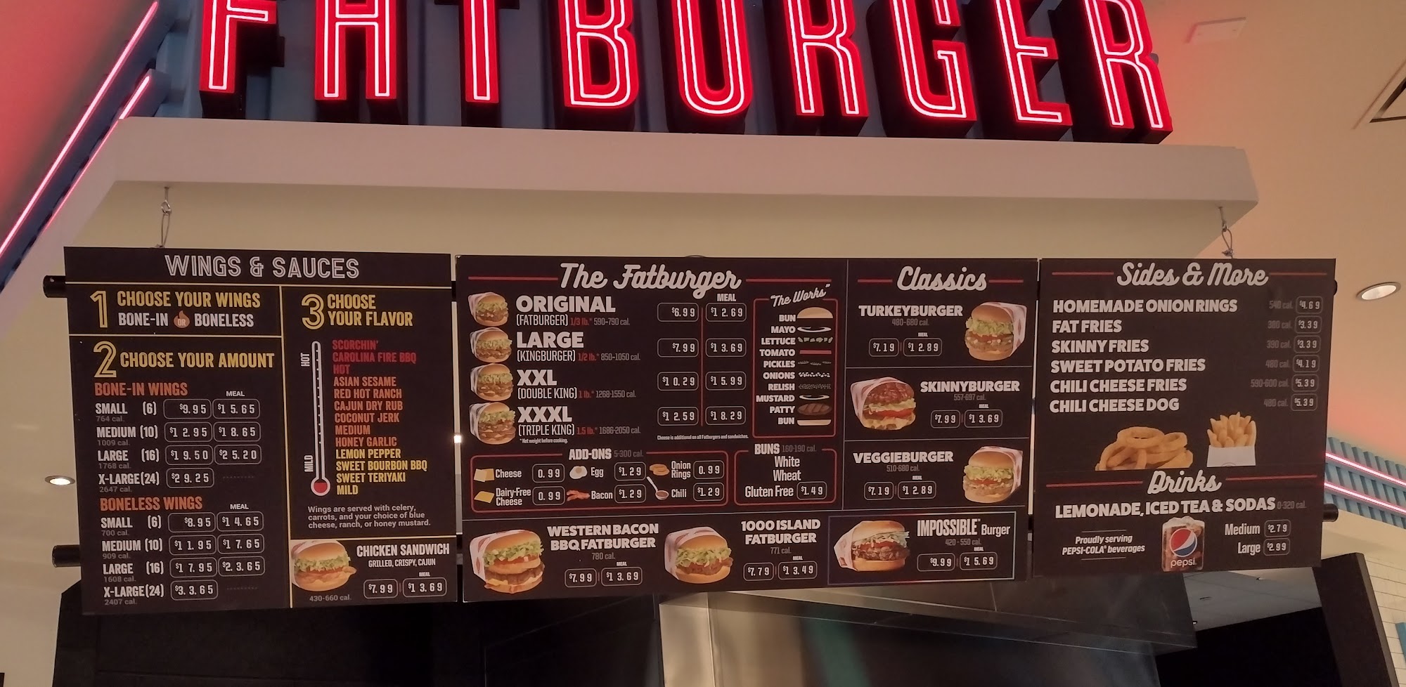Fatburger & Buffalo's Express Menu