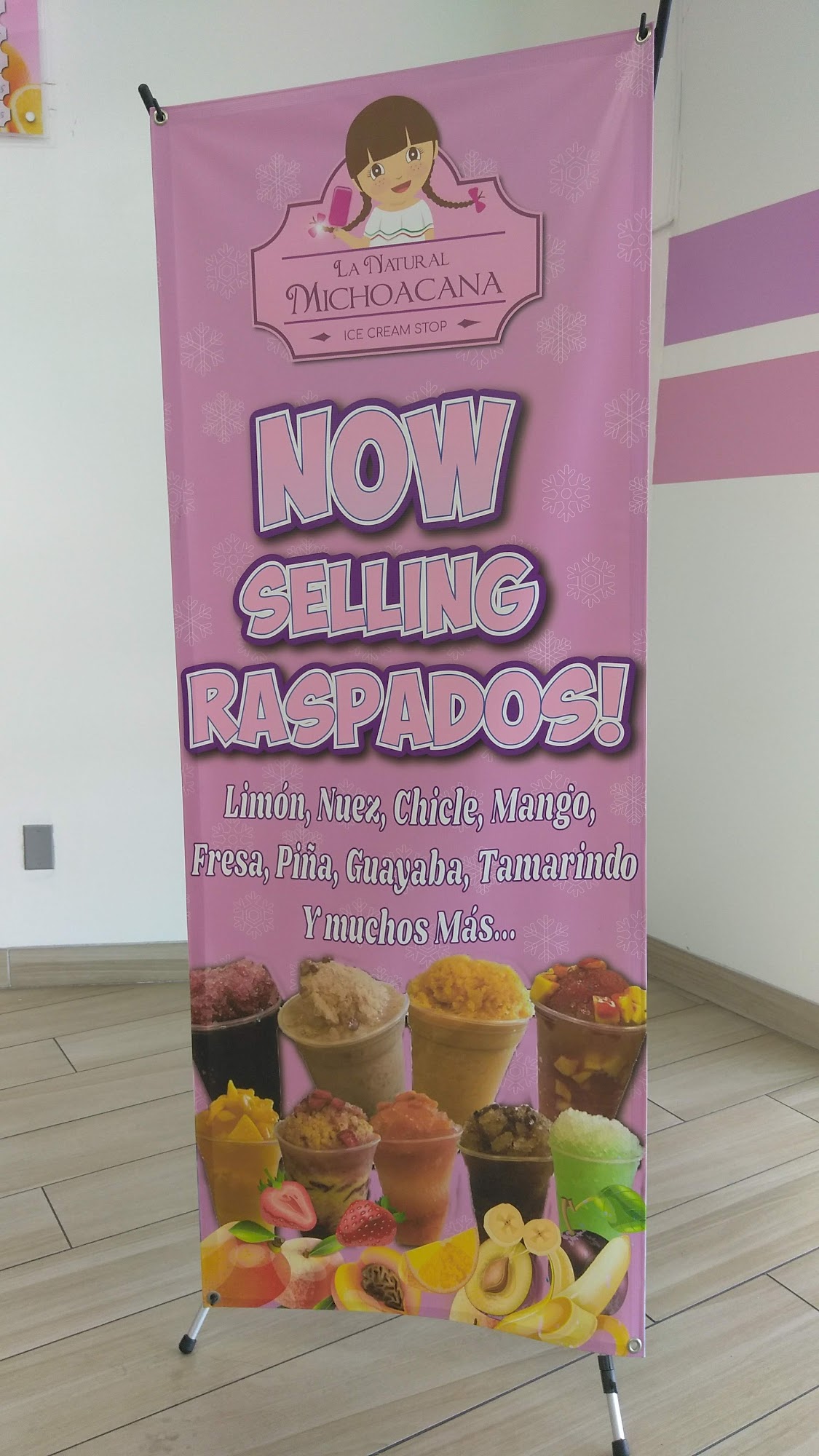 La Michoacana Ice Cream Menu