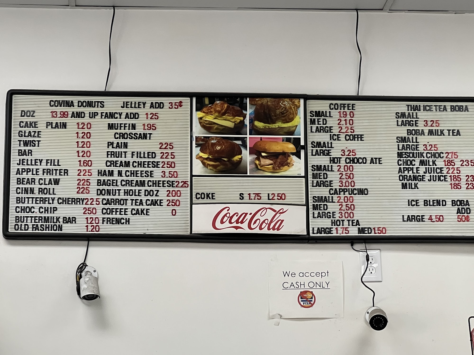 Covina Donut Menu