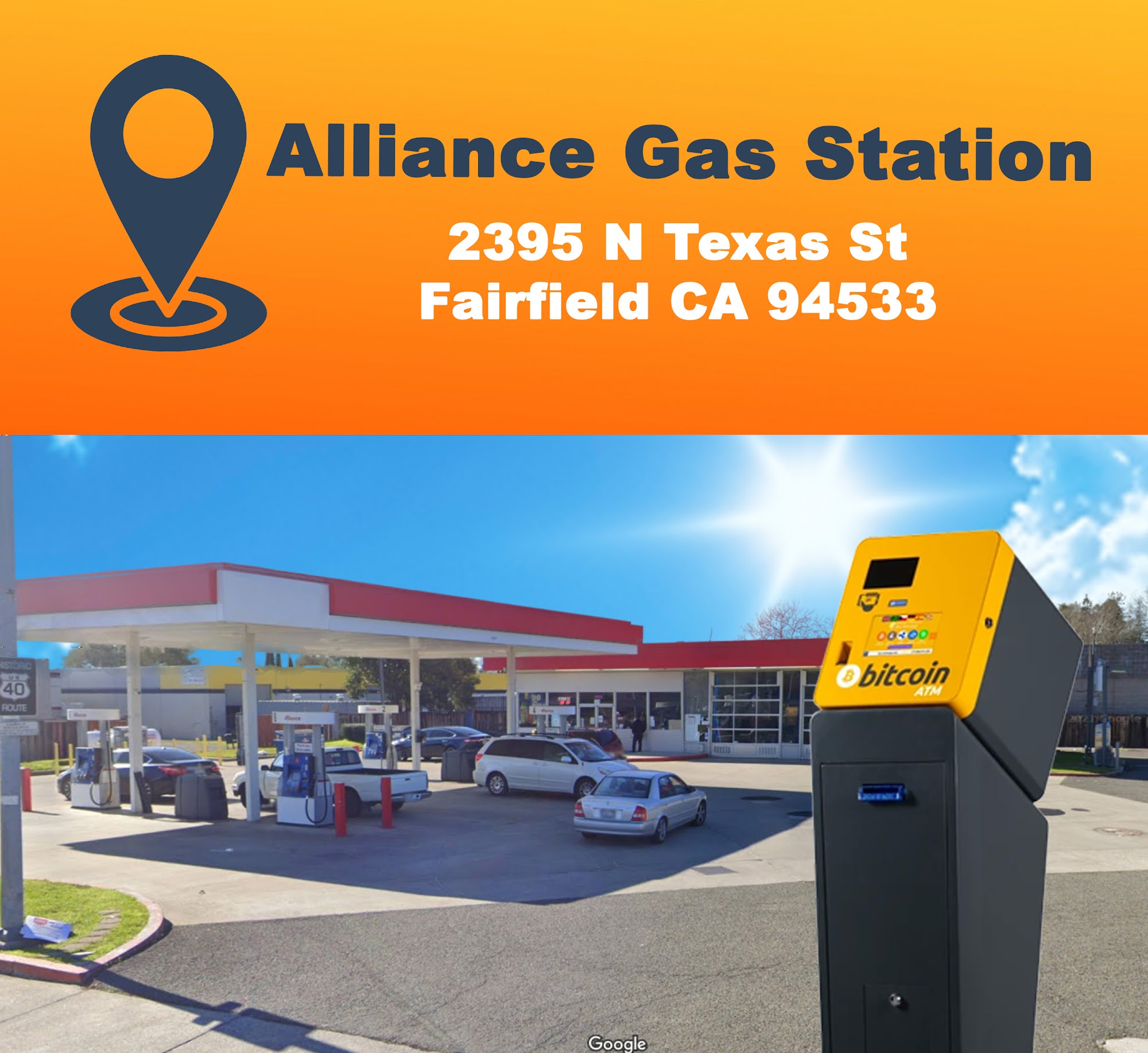 Bitcoin ATM Fairfield - Coinhub 2395 N Texas St, Fairfield