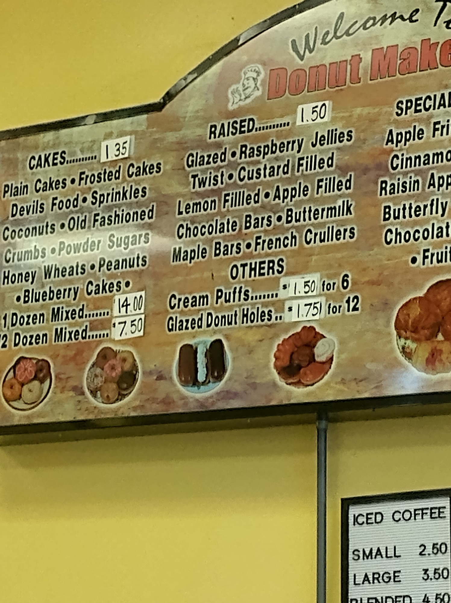 Donut Makers Menu