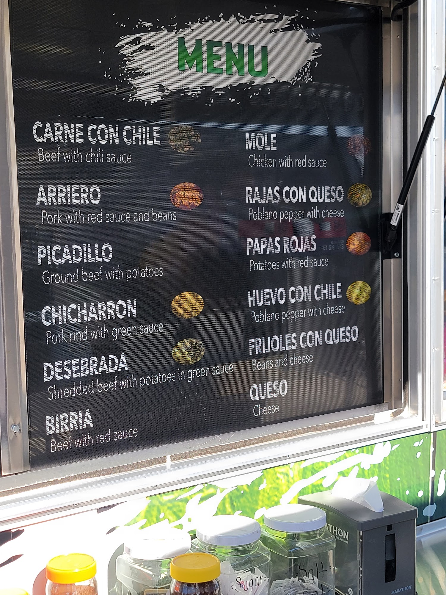 Gorditas Laguneras Menu
