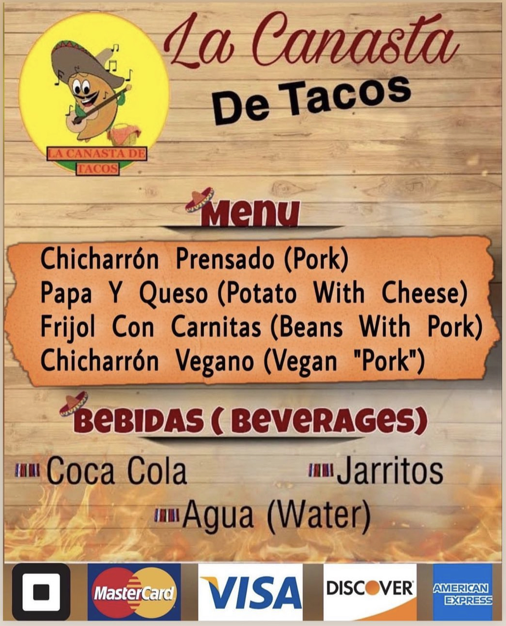 Tacollynn Inc Menu
