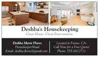 Deshba's Housekeeping