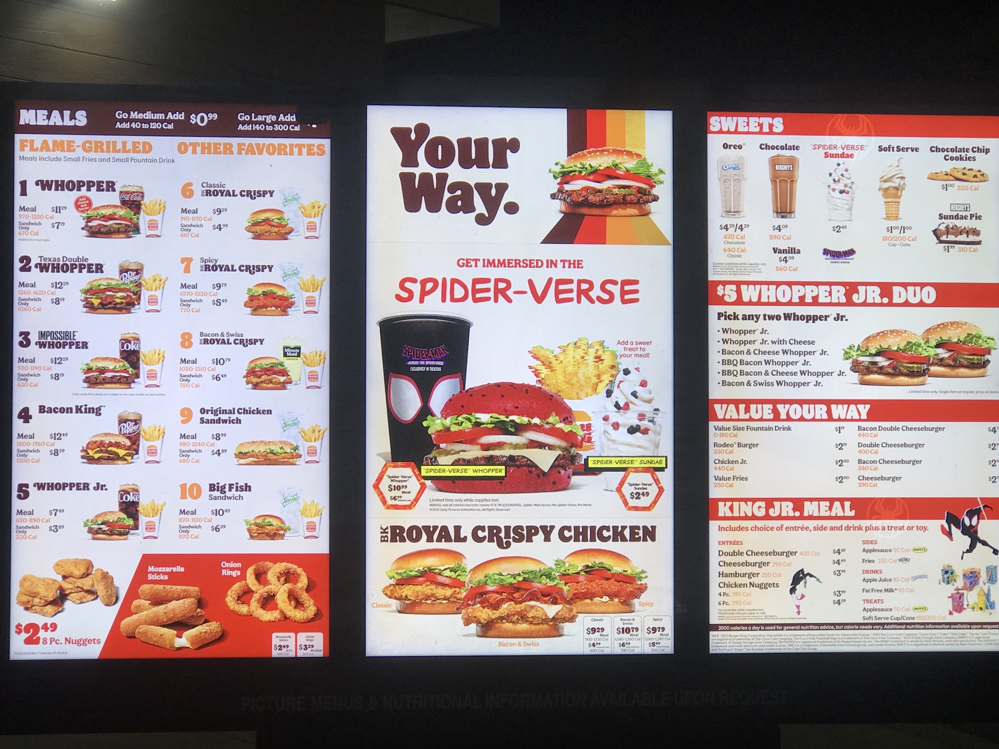 Burger King Menu