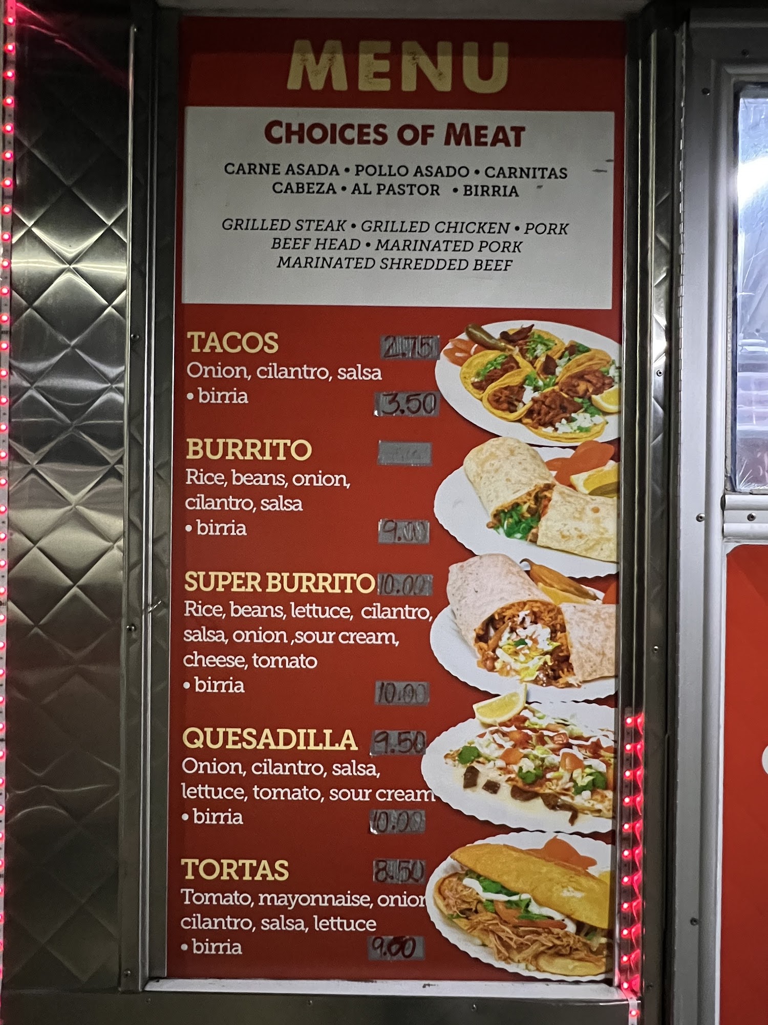 Taqueria Grullense Menu