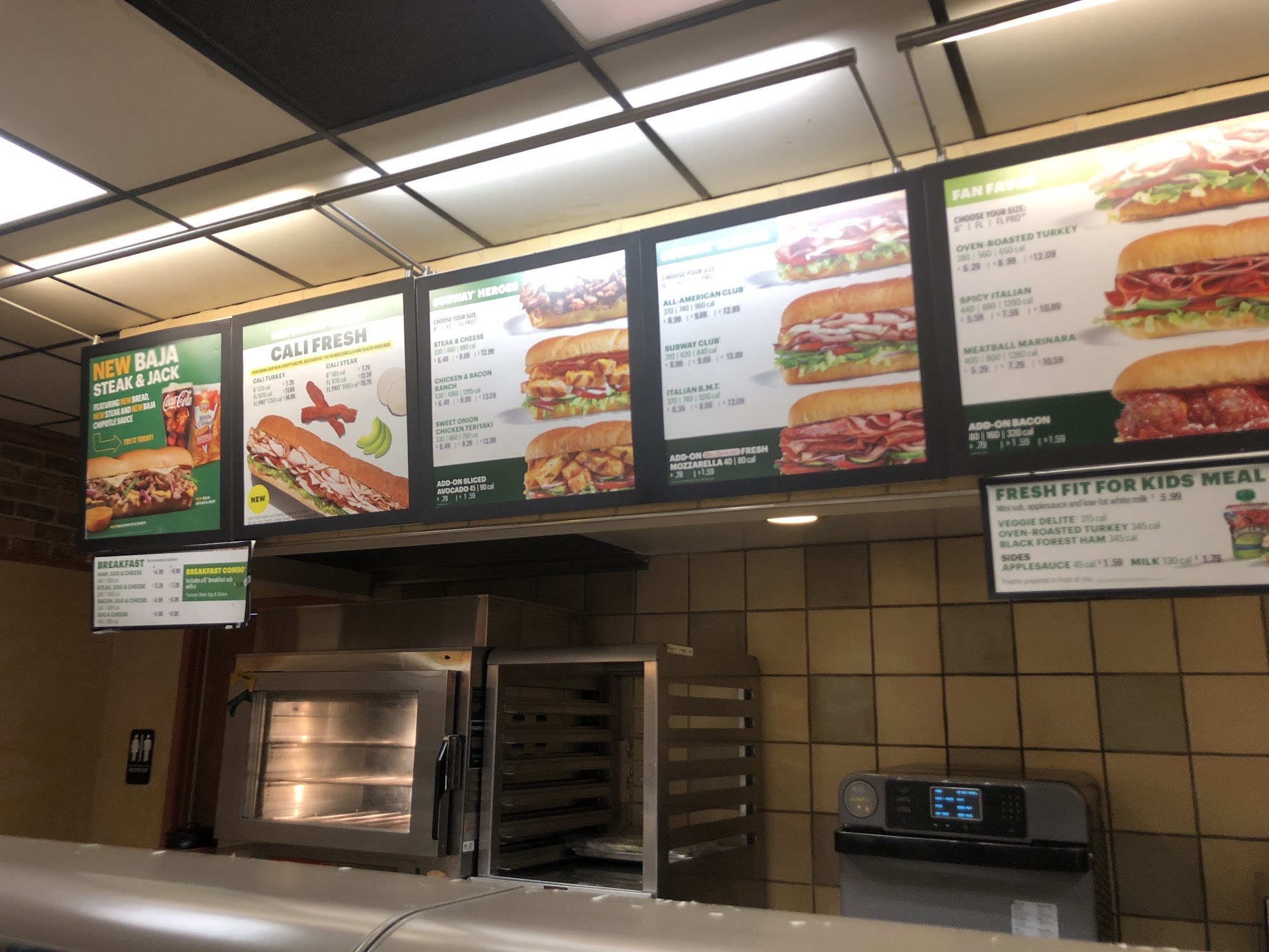 Subway Menu