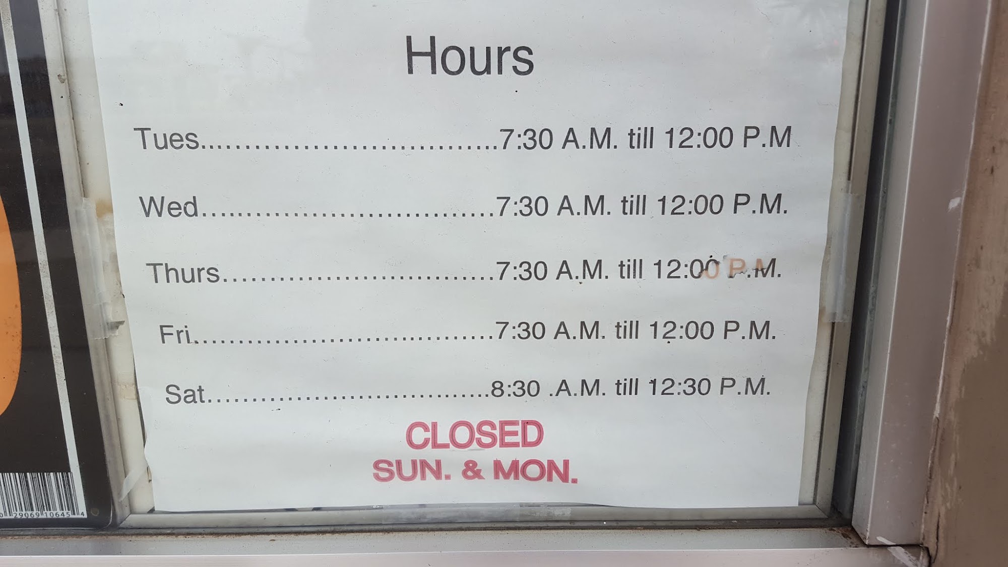 Star Dust Donut Shop Menu