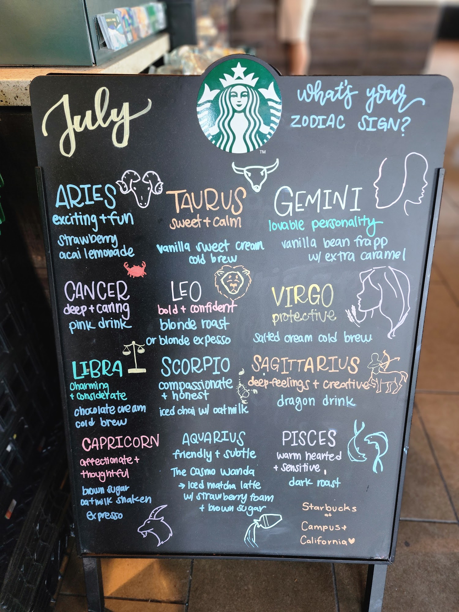 Starbucks Menu