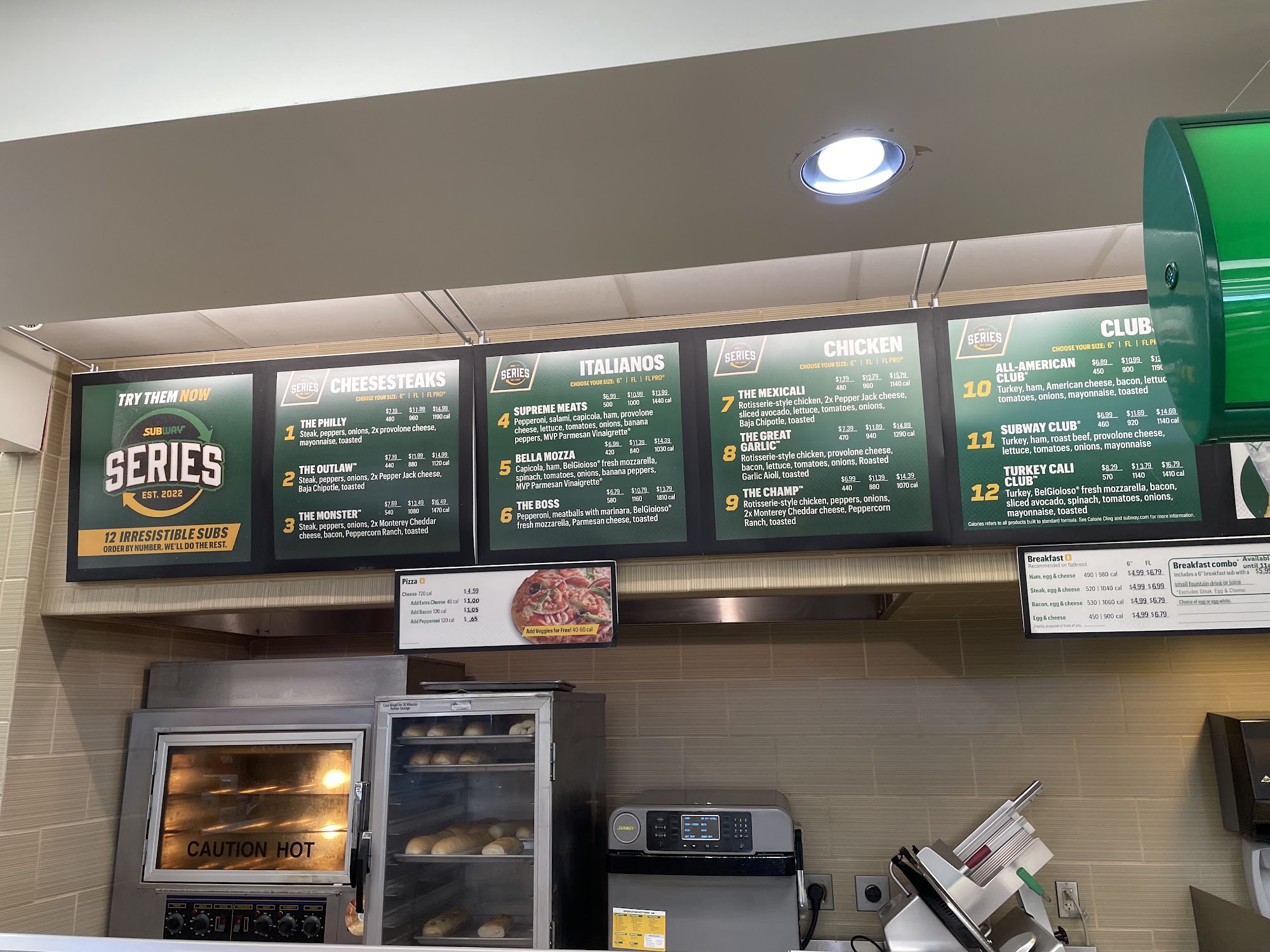 Subway Menu