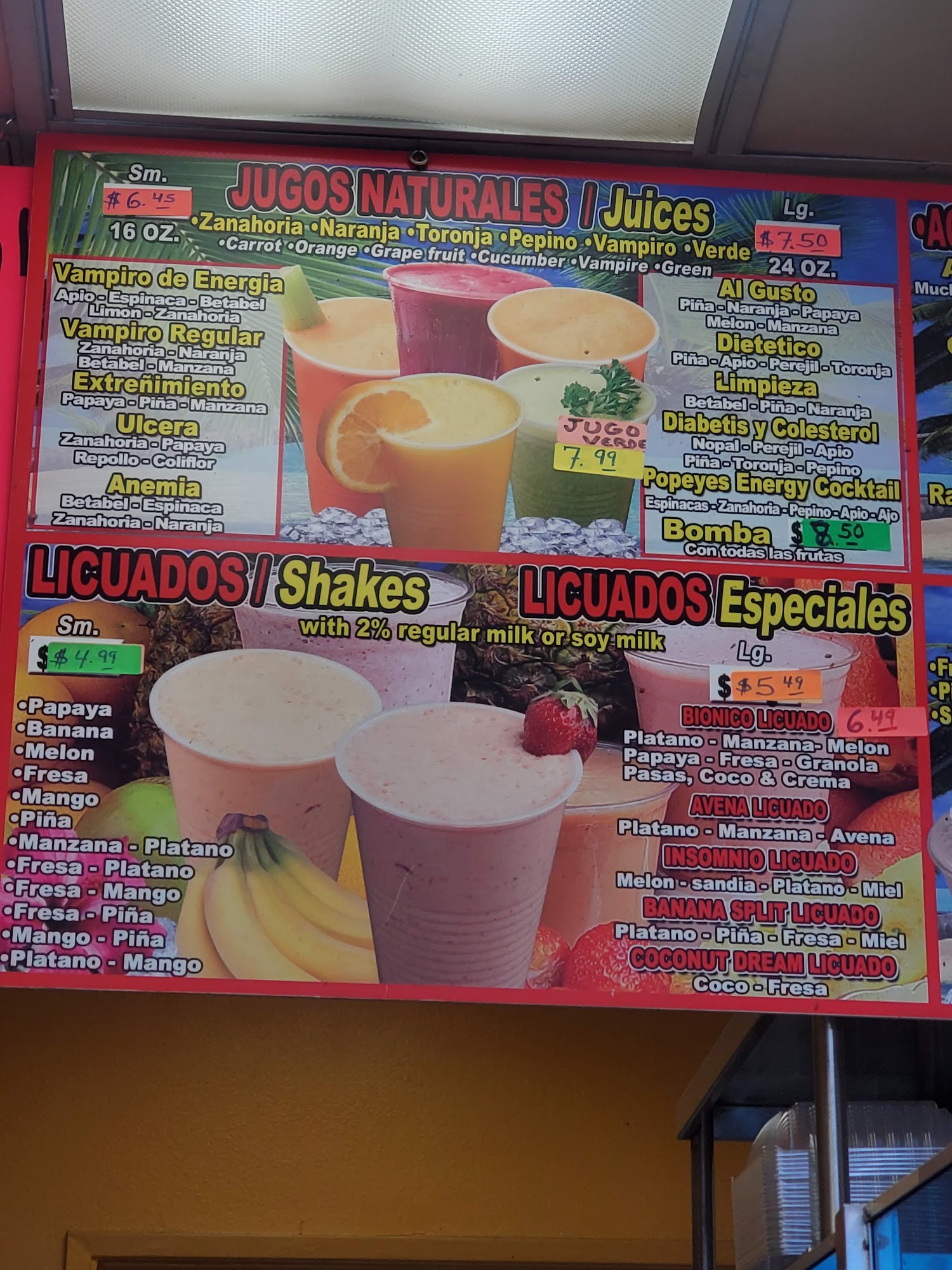 HJK JUICES & WATER Menu
