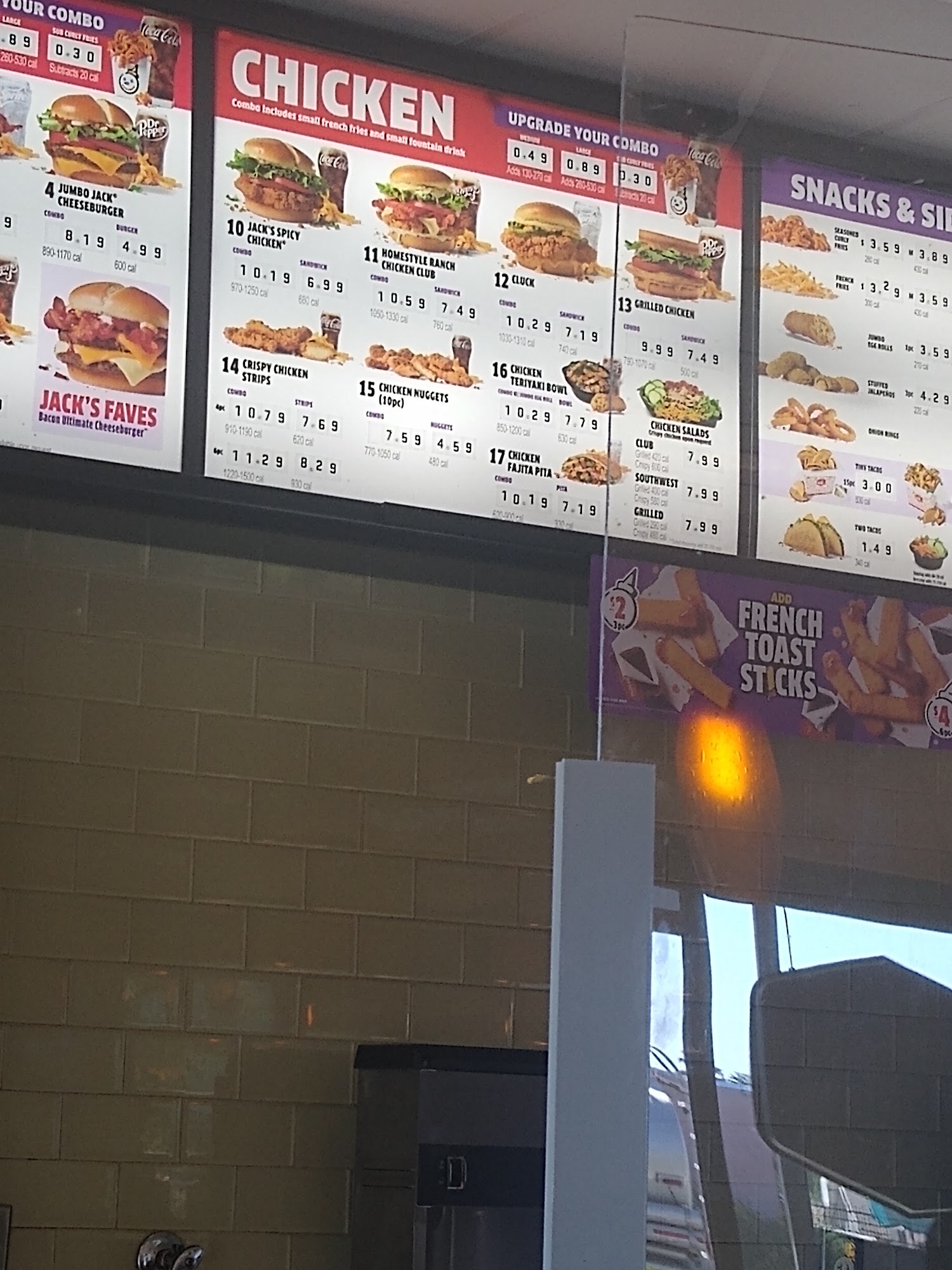 Jack in the Box Menu