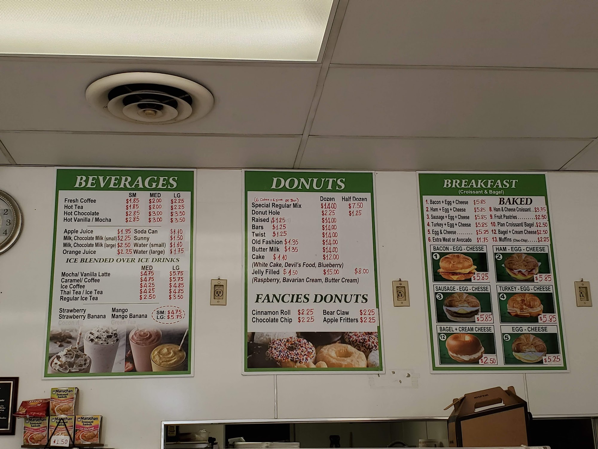 Manna Donuts Menu