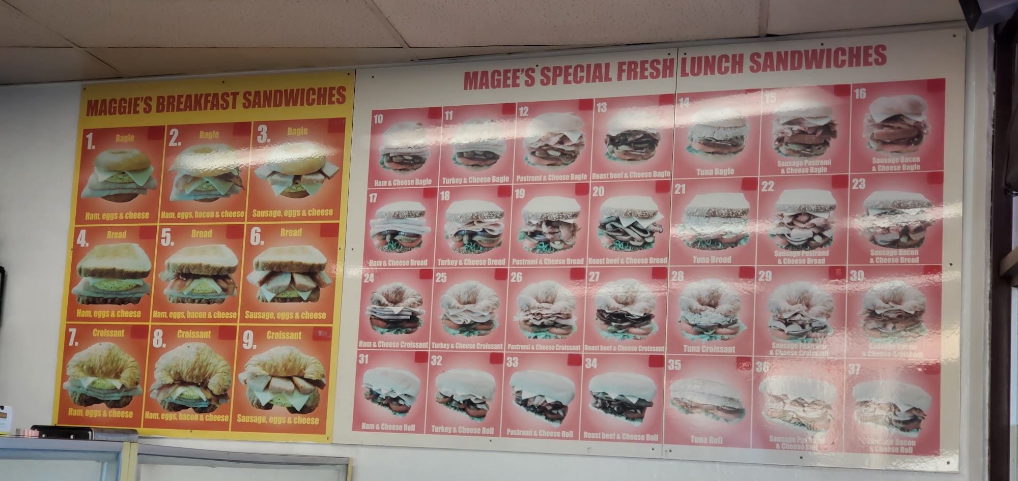 Magees Donuts Menu