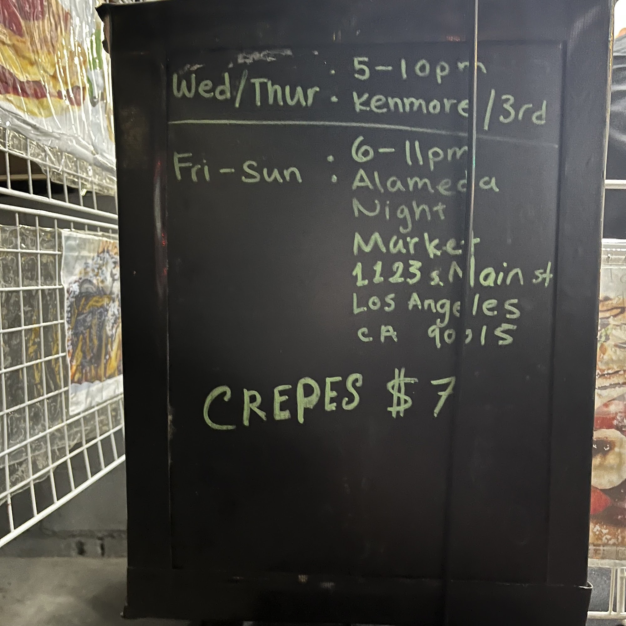 Luis Crepes Menu