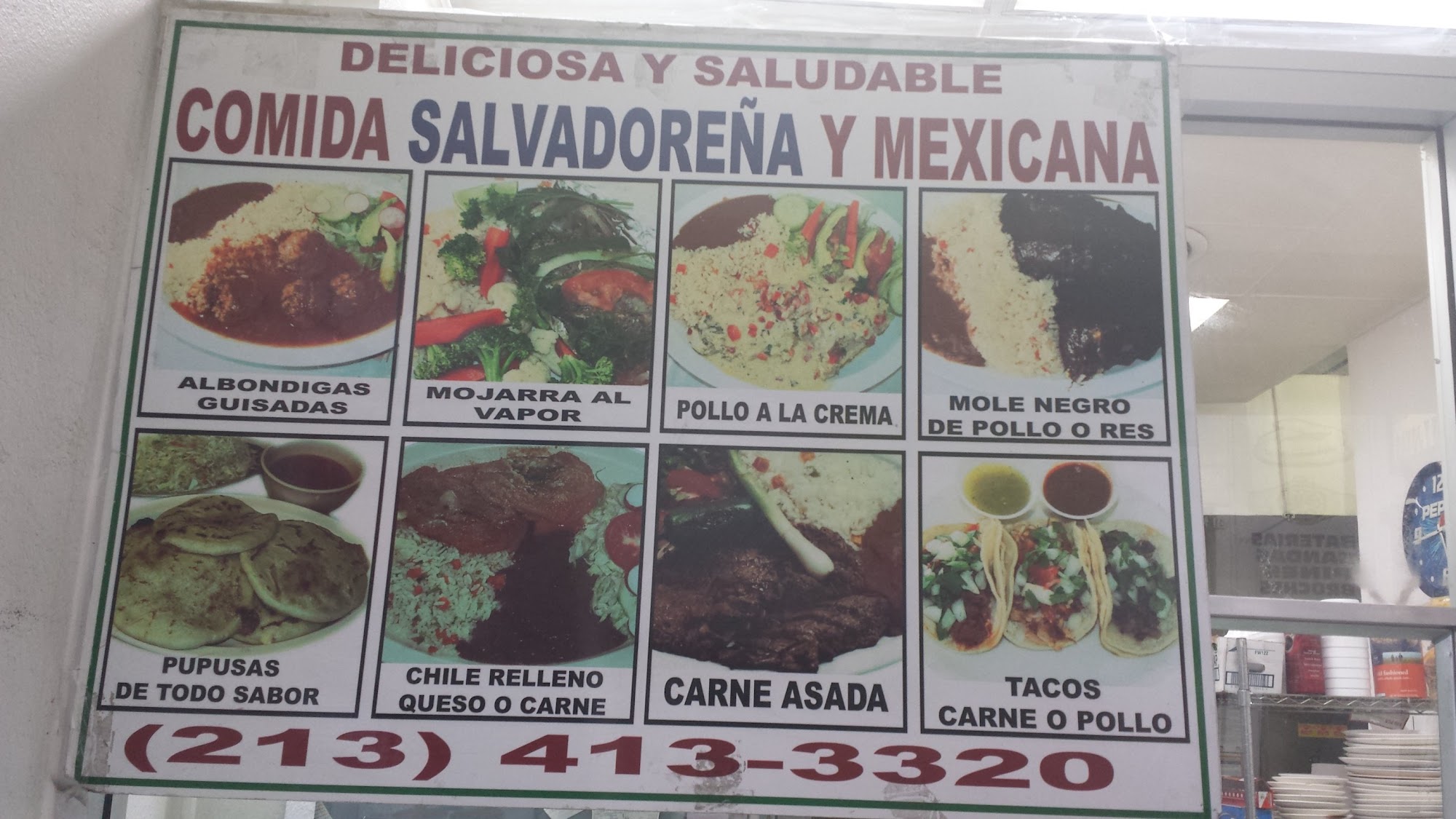 Rincon De Los Sabores Restaurant Menu