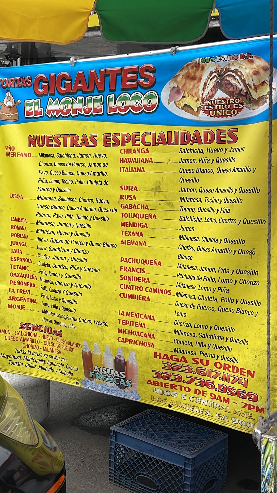 Las mejores tortas Menu