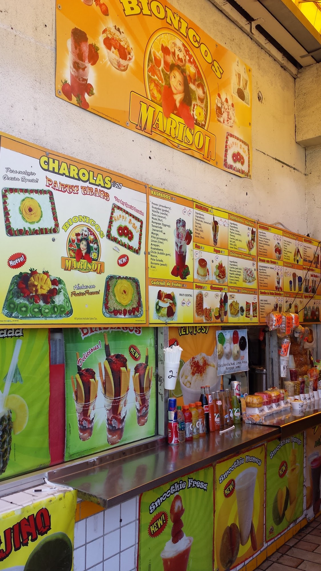 Bionicos Marisol Menu