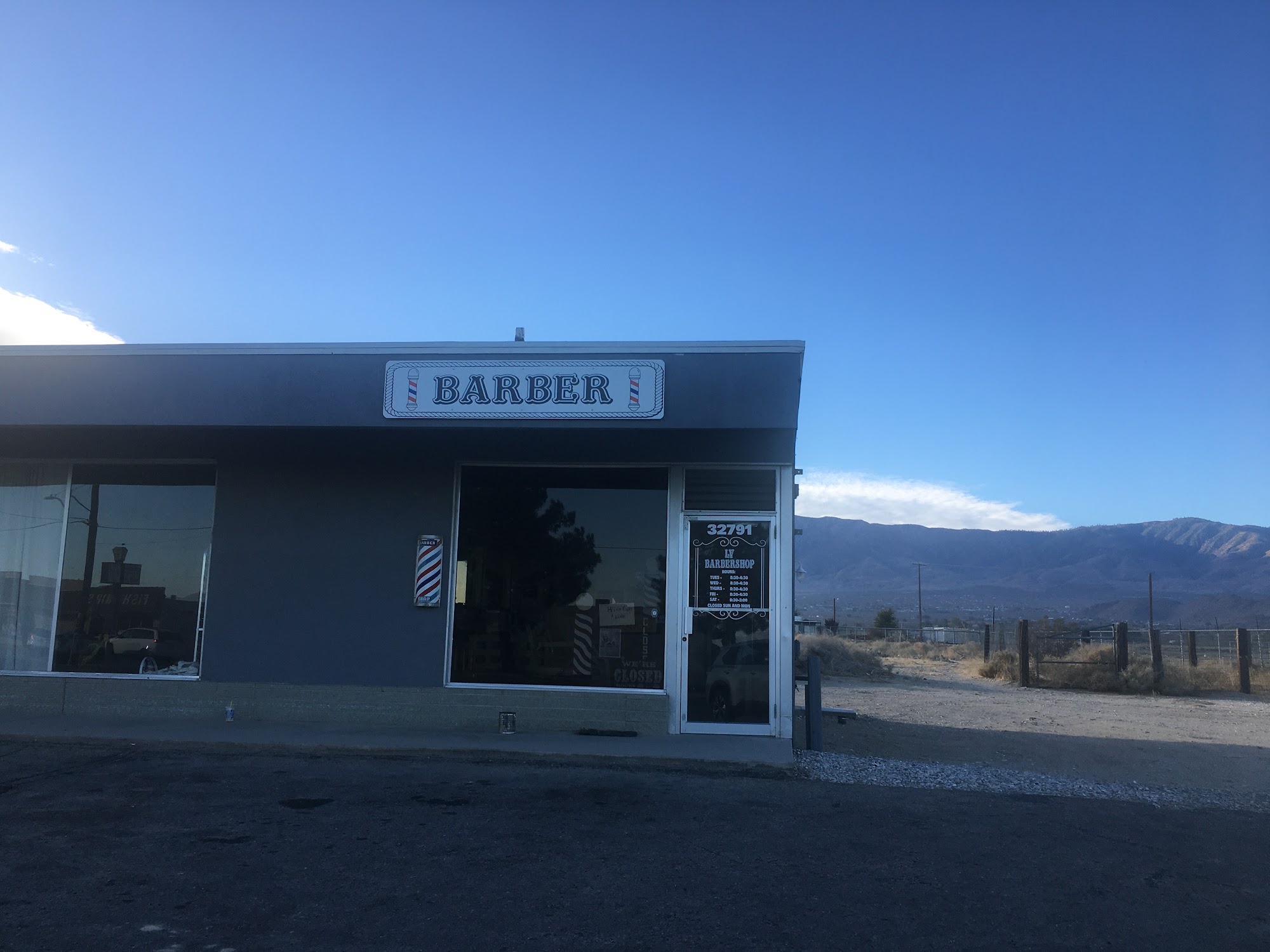 Lucerne Valley Barber Shop 32791 Old Woman Springs Rd, Lucerne Valley California 92356