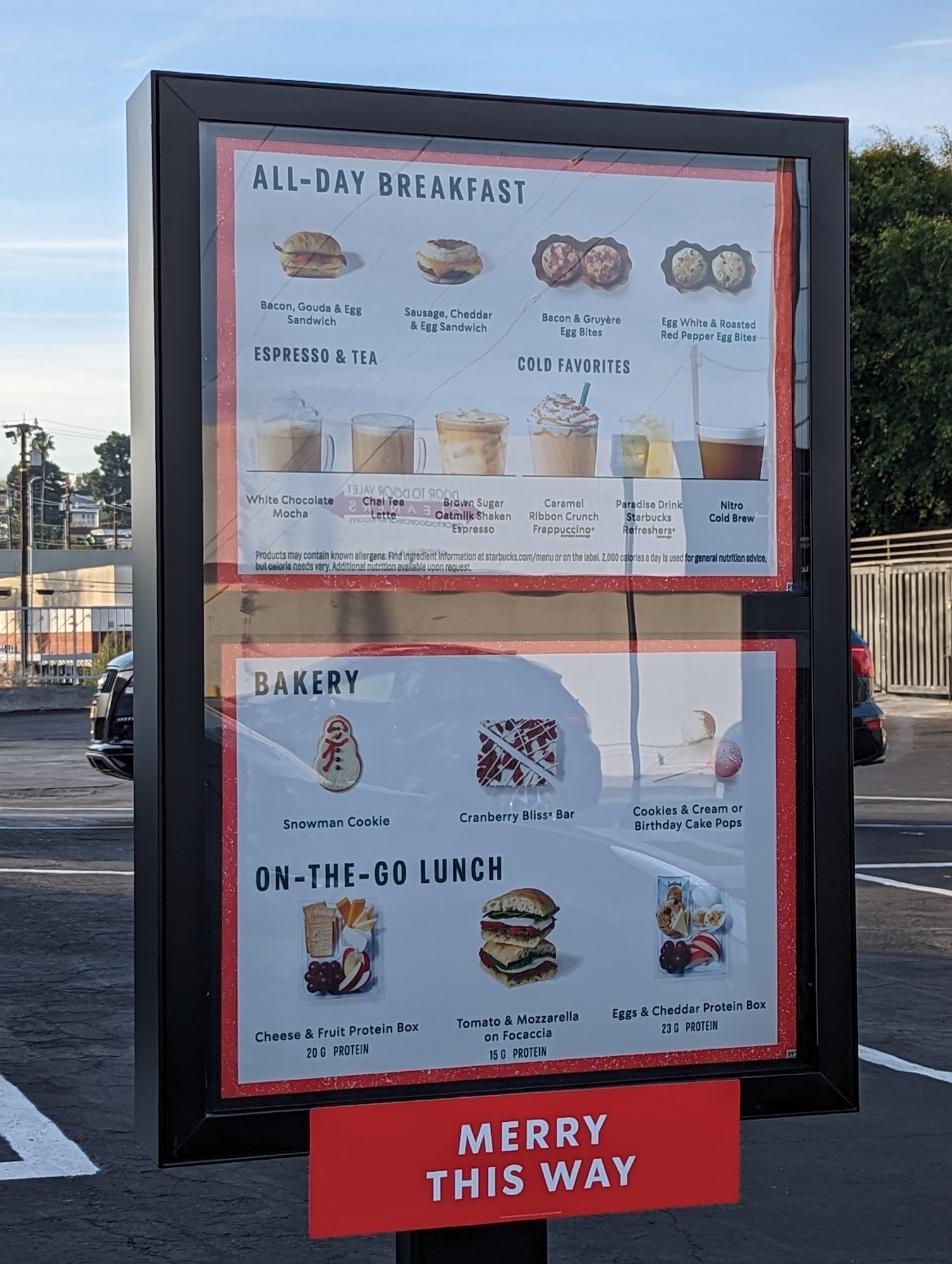 Starbucks Menu