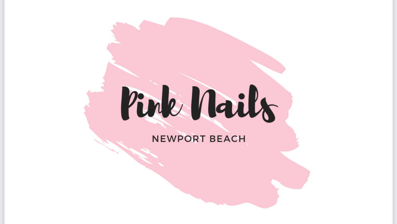 Pink Nails at Newport Beach