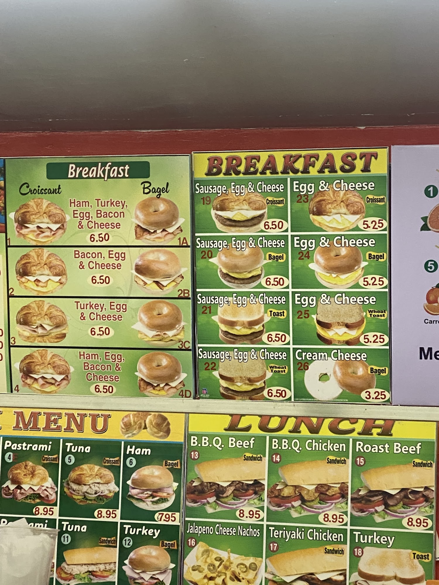 Top Donuts Menu