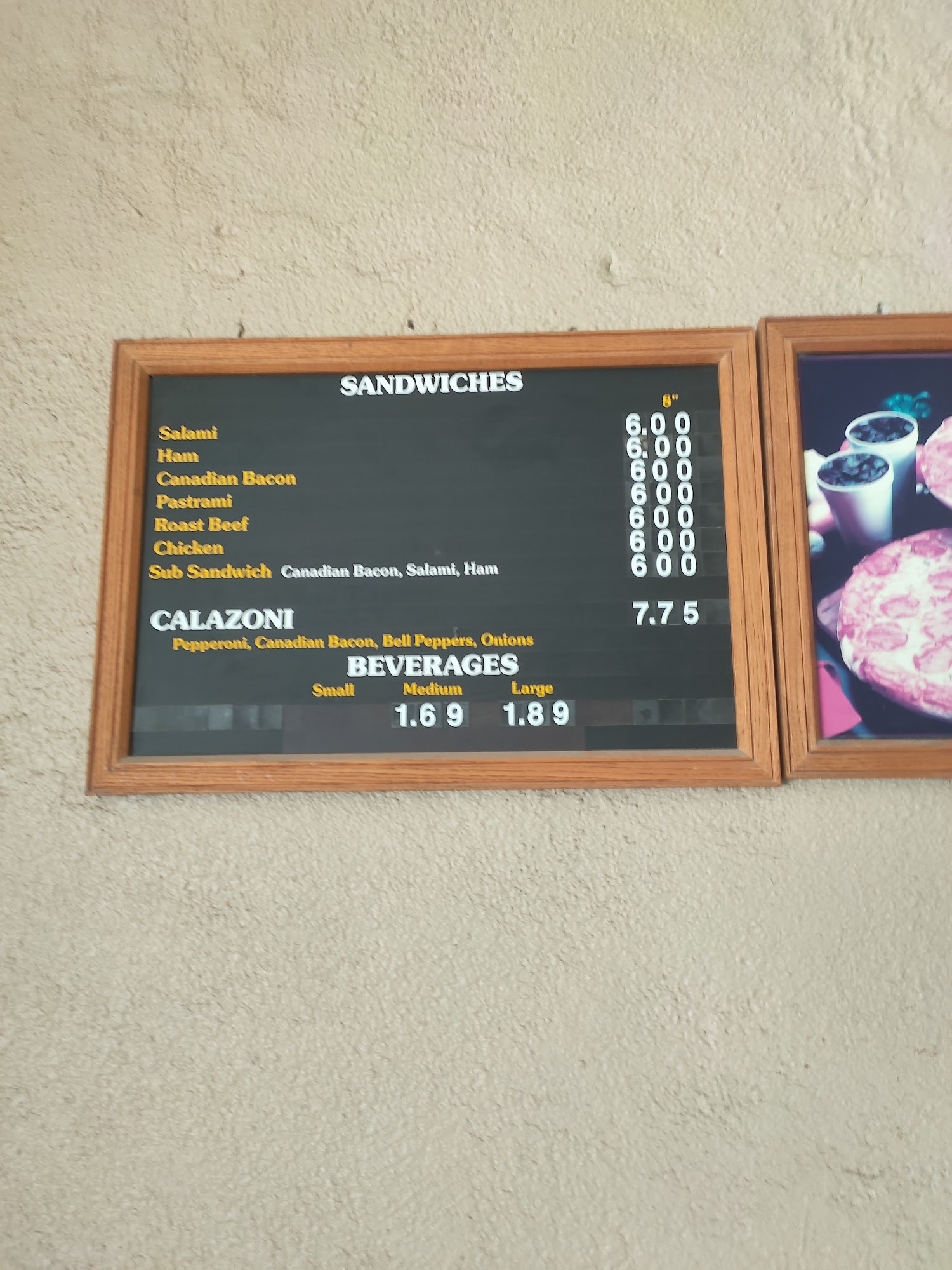 O.C. Pizza Menu