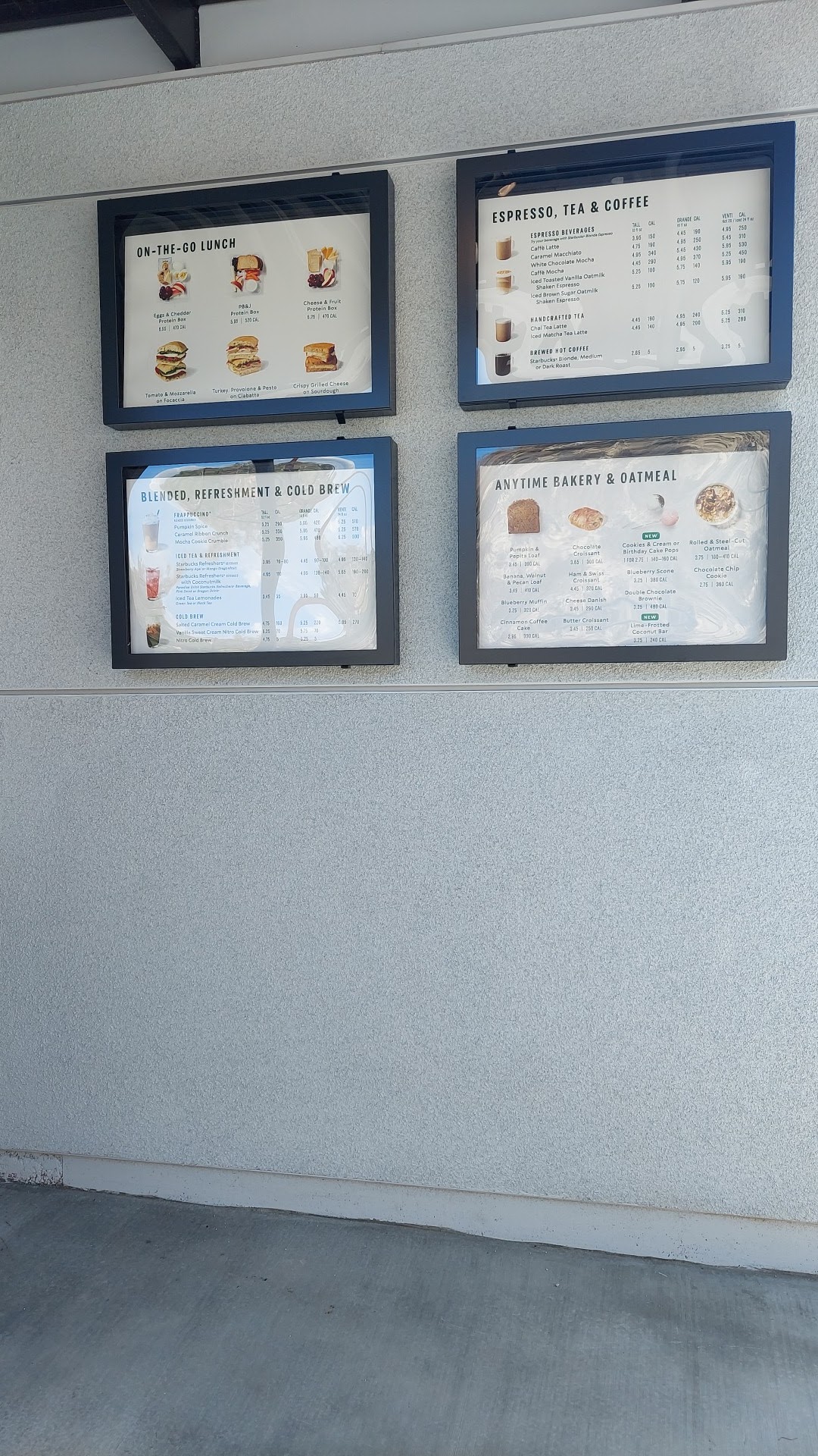 Starbucks Menu