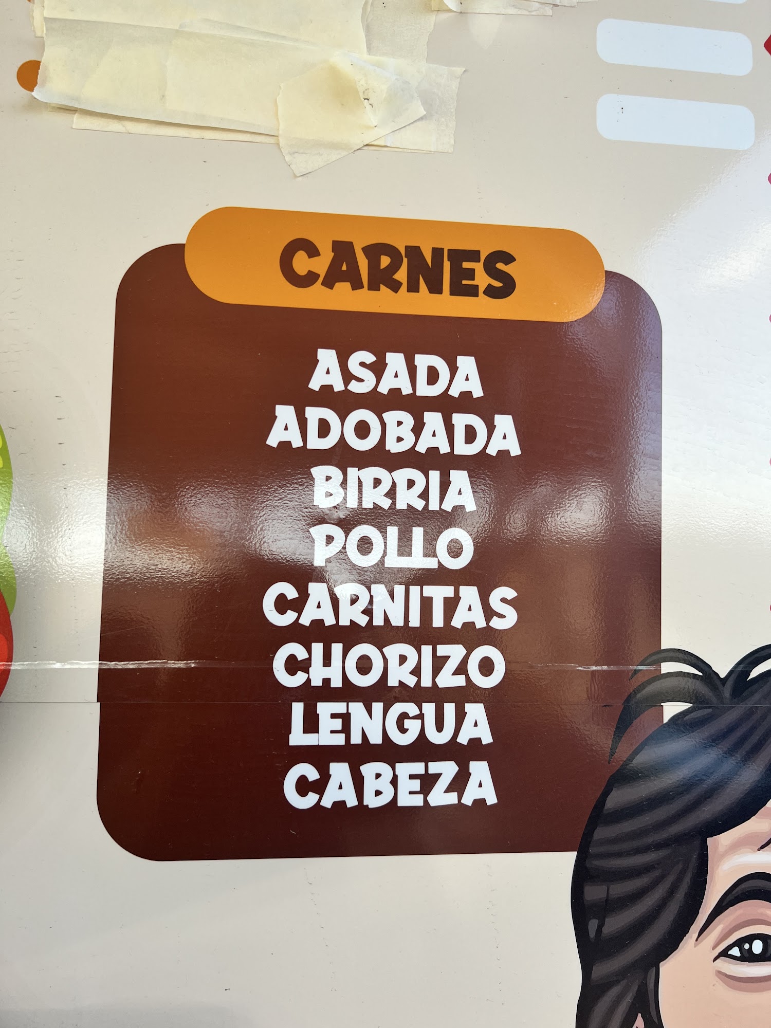 Tacos el Vitor Menu