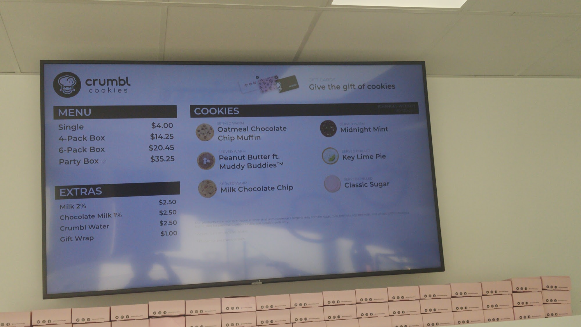 Crumbl - Riverbank Menu