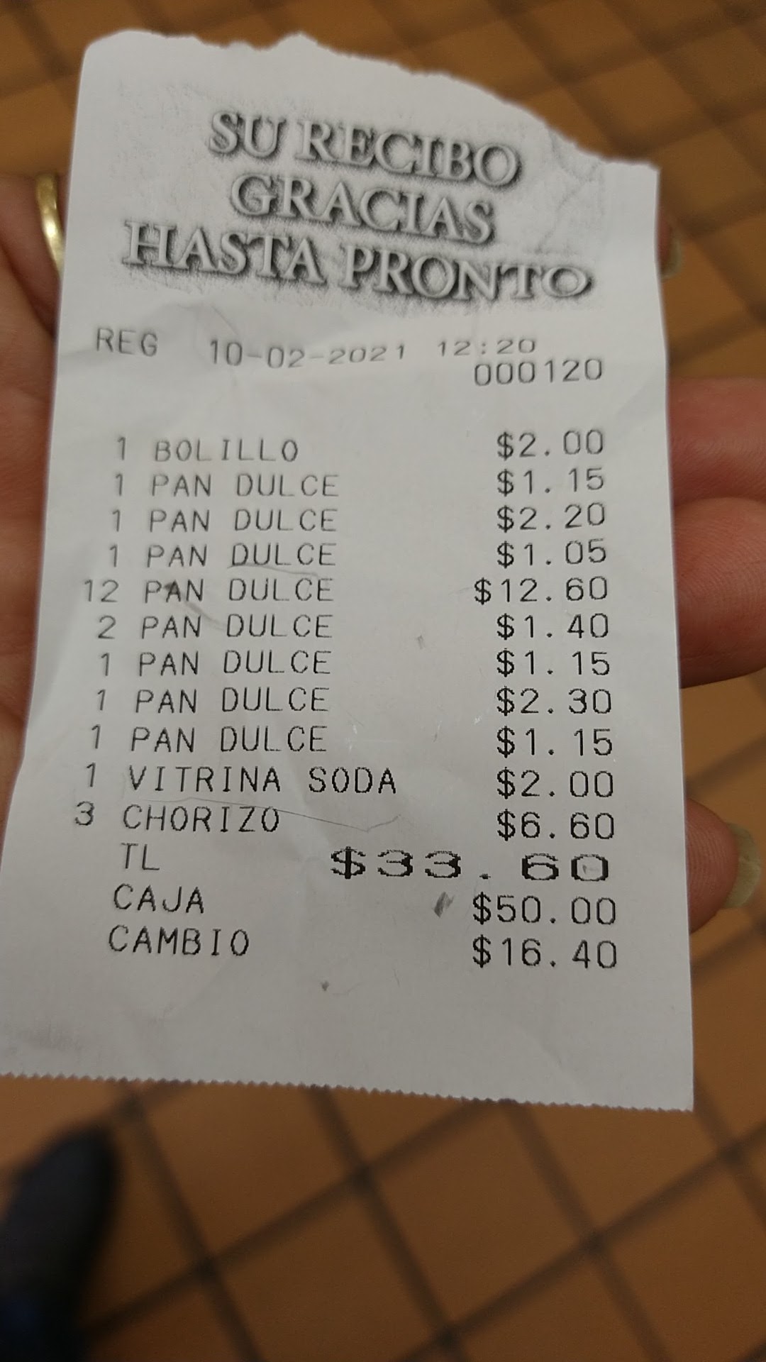 Panaderia Jalisco Bakery Menu