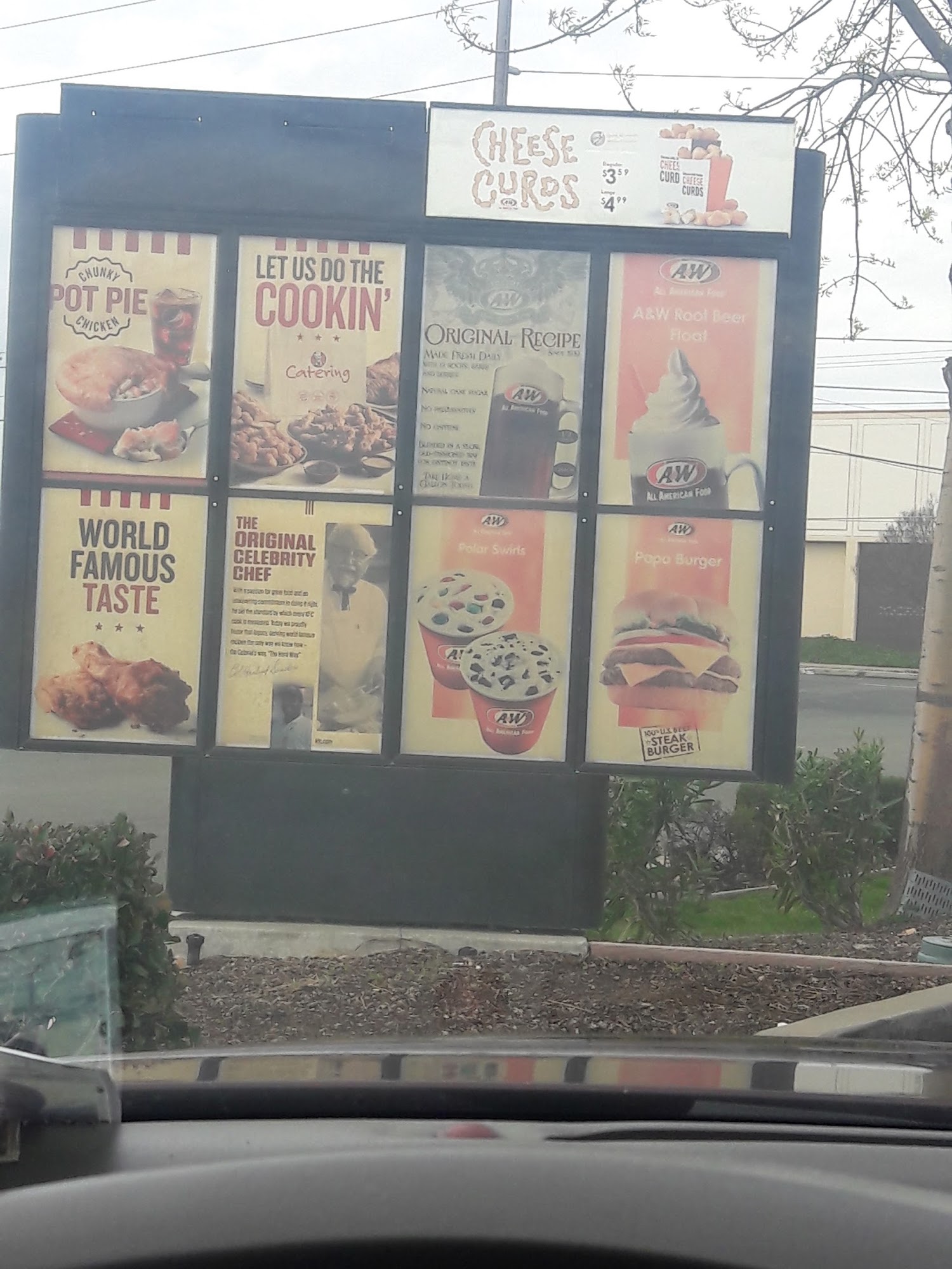 A&W Restaurant Menu