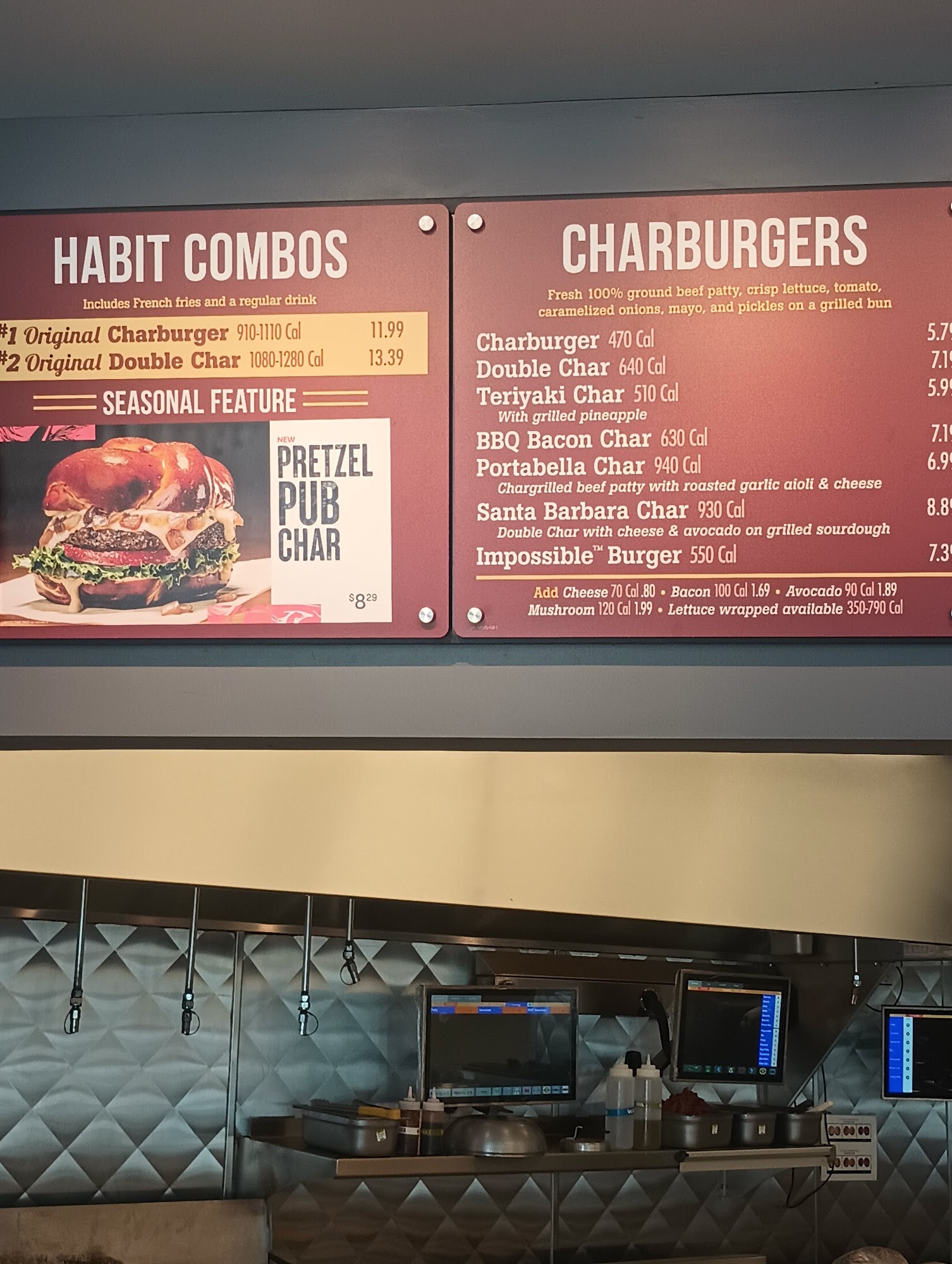 The Habit Burger Grill Menu