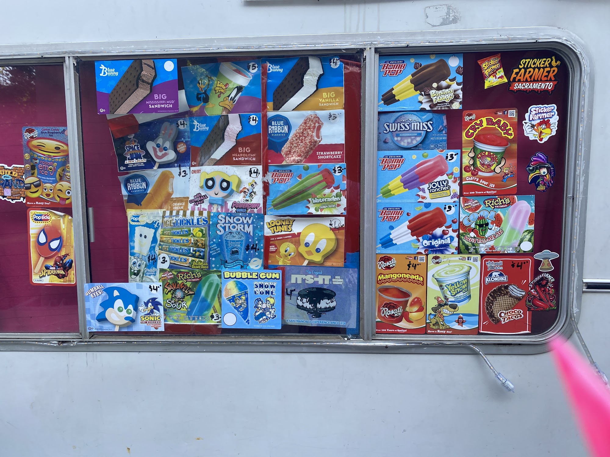 The Mermaid Ice Cream Boat Menu