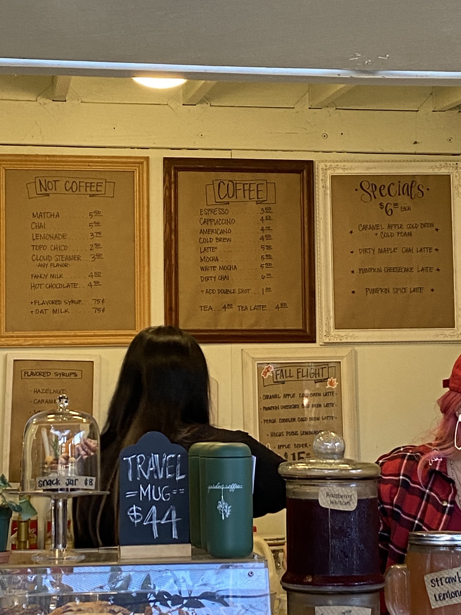 Garden Coffee Menu