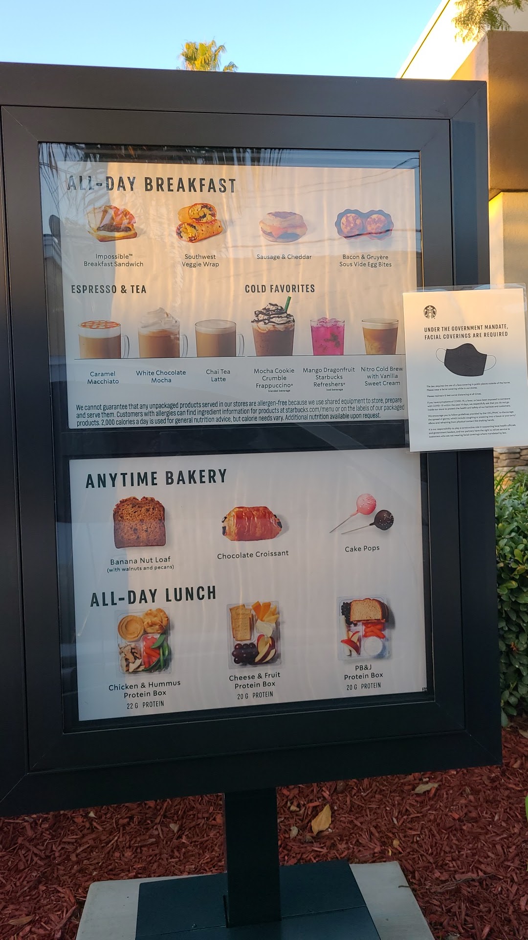 Starbucks Menu