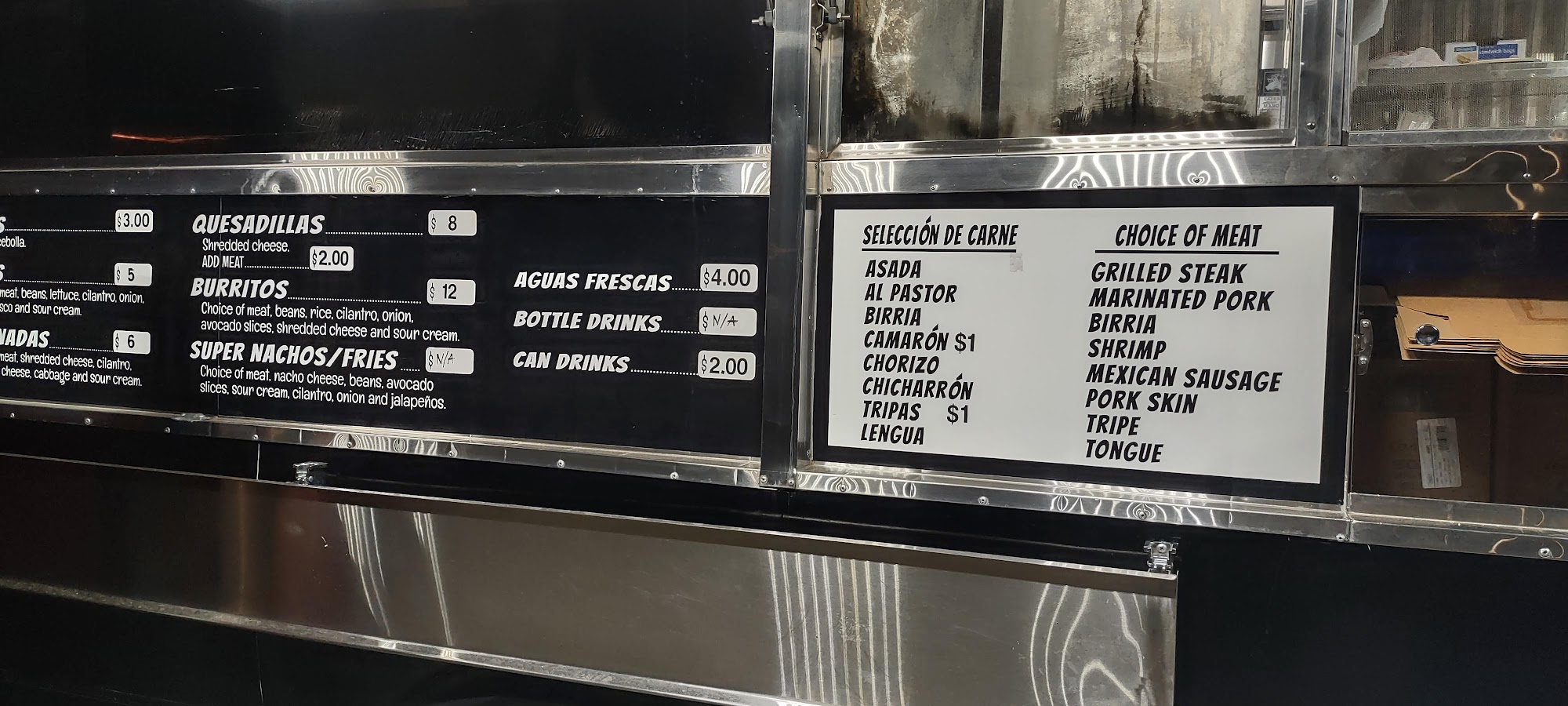 Rollin’ Oaxaca Menu