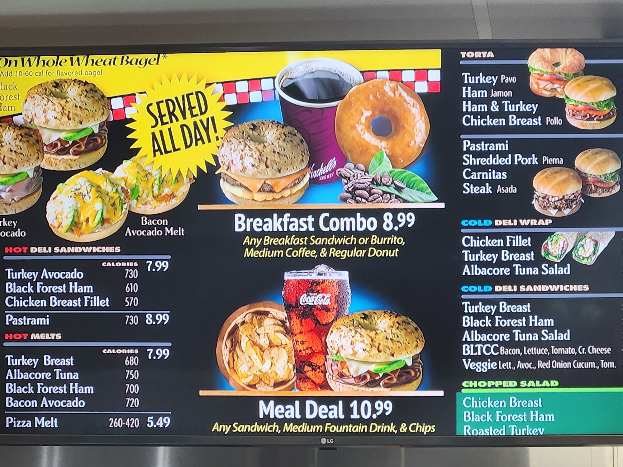 Winchell's Donut House Menu