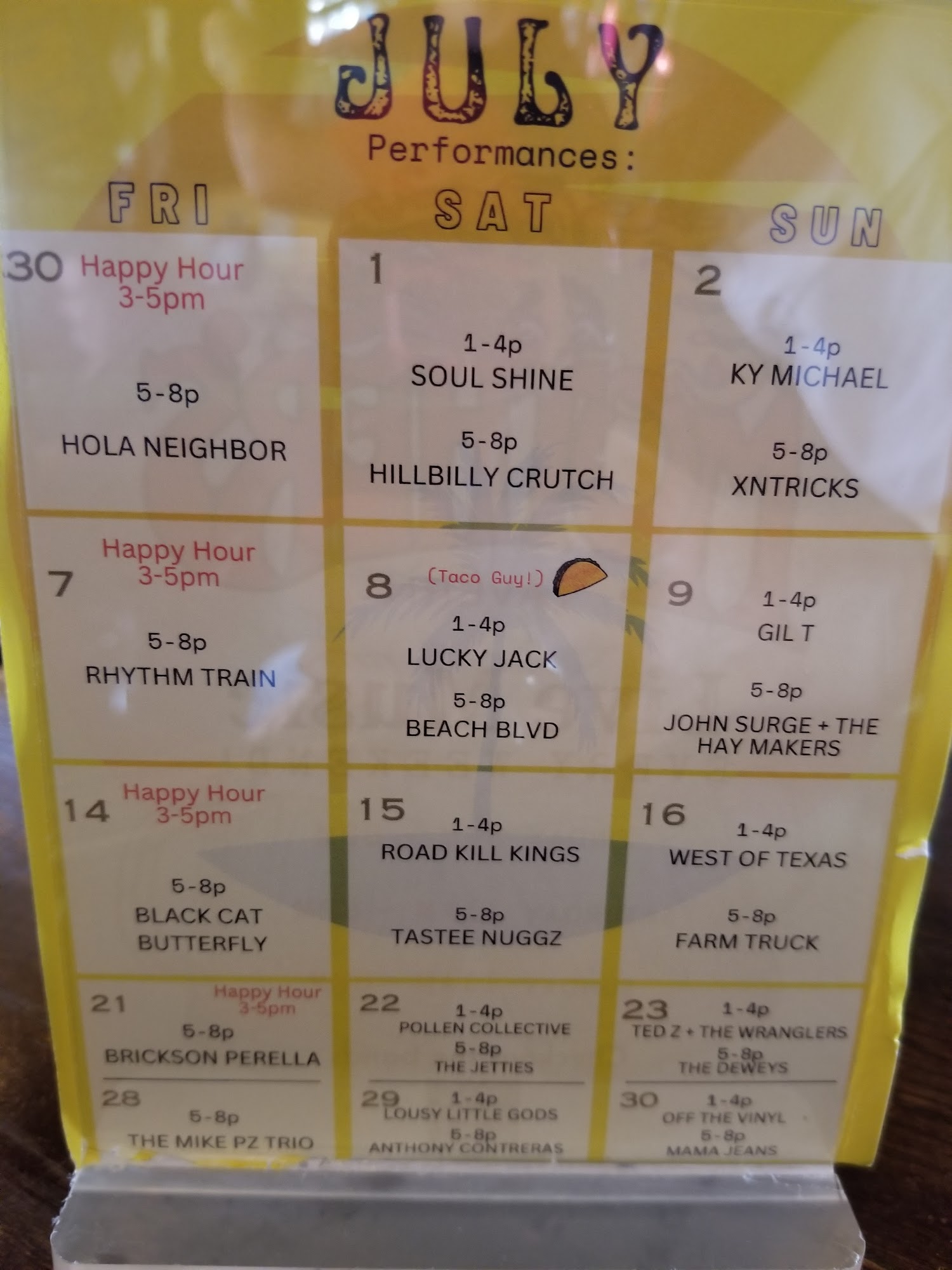 MOTHER'S TAVERN Menu