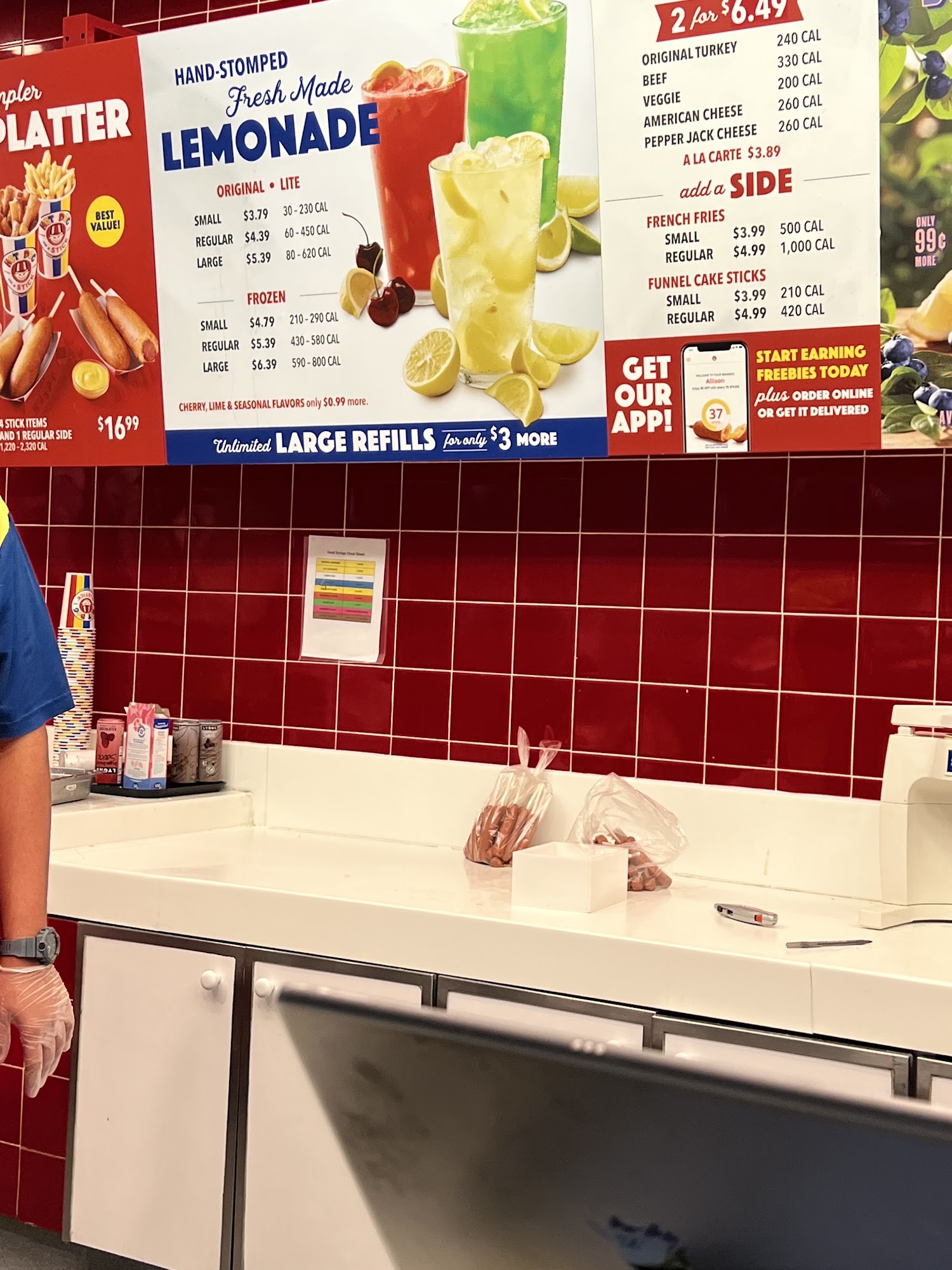 Hot Dog on a Stick Menu