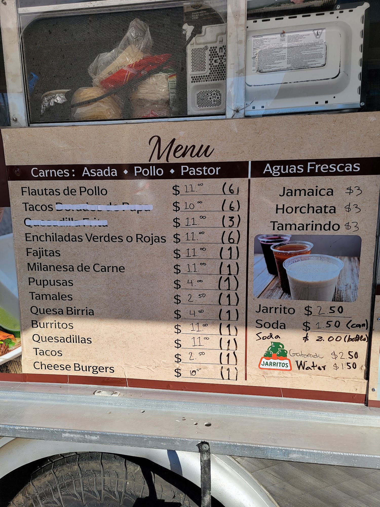 Angel's Express Catering Menu