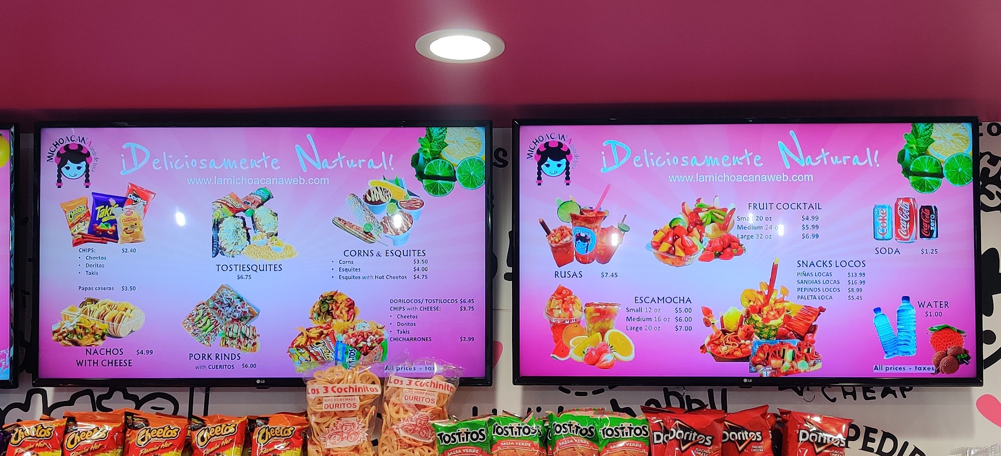 Michoacan A Pedir de boca Menu