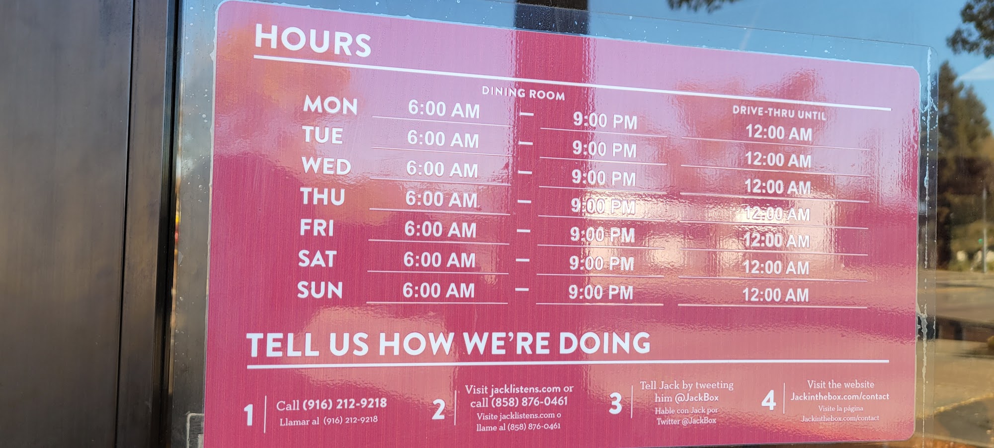 Jack In The Box Menu