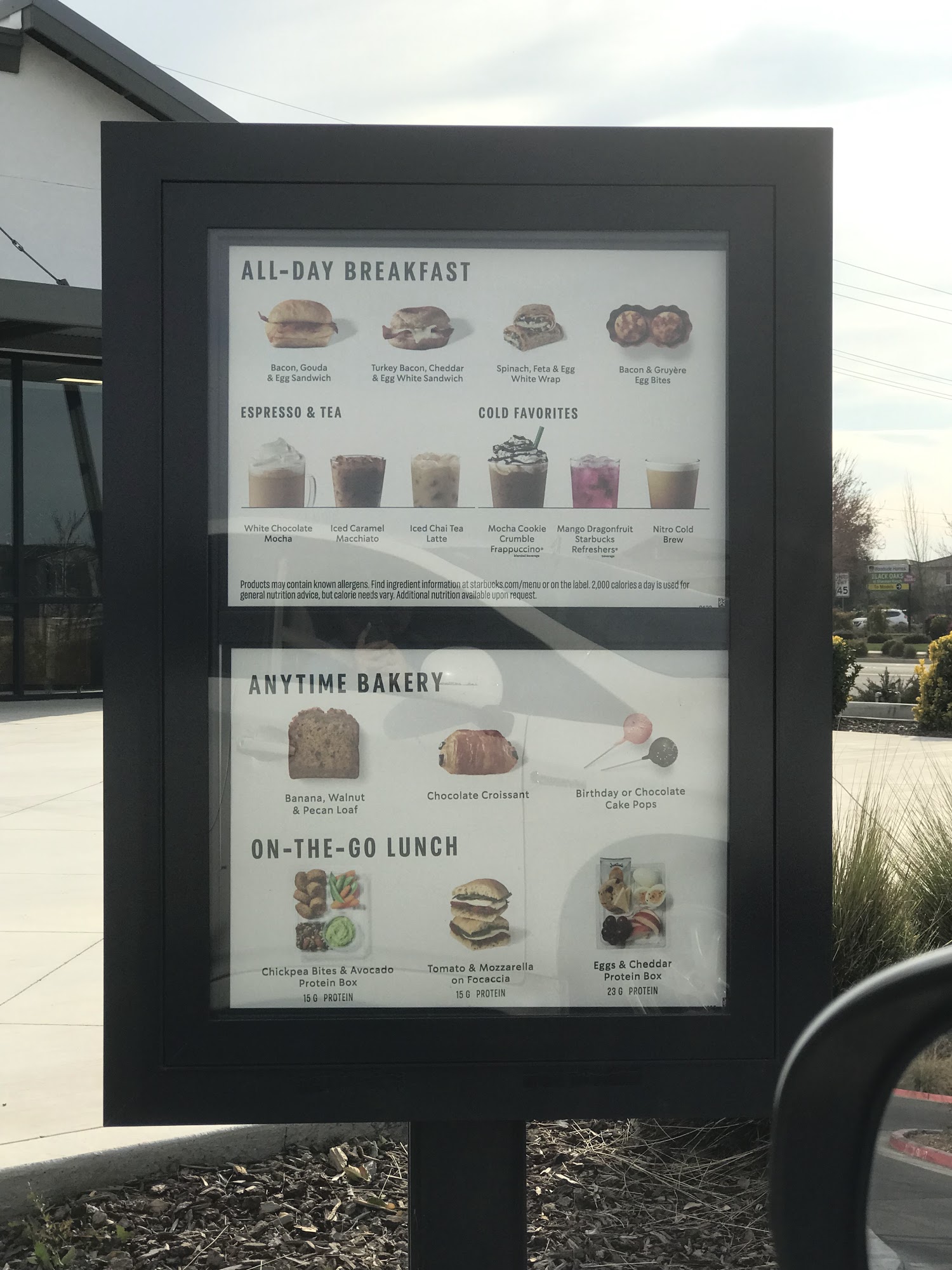 Starbucks Menu