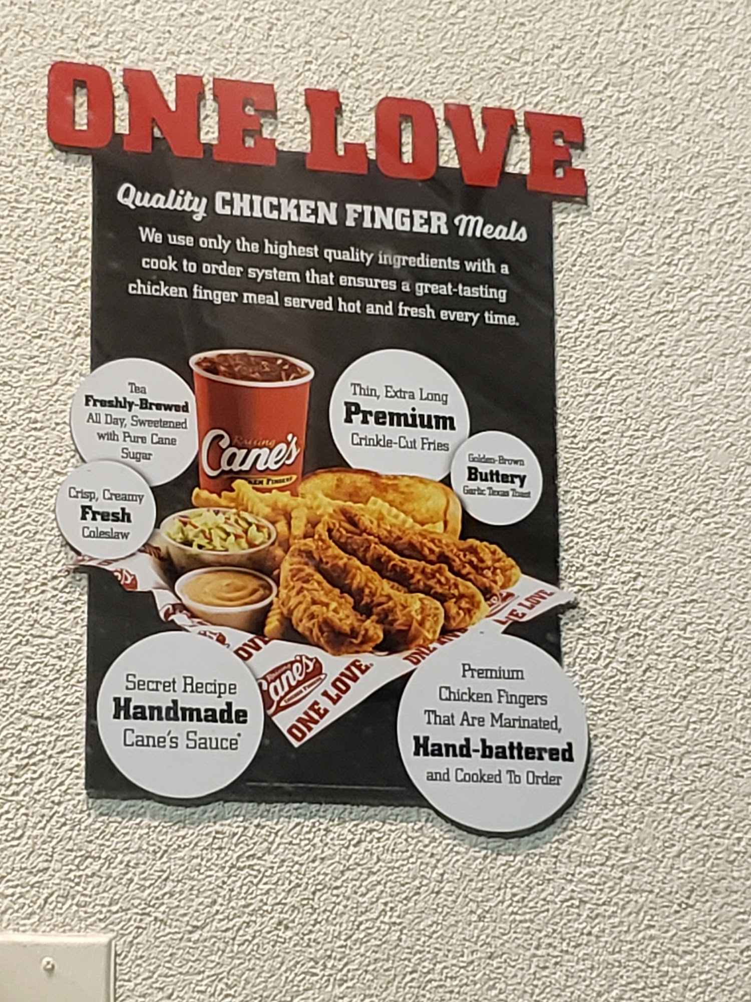 Raising Cane's Chicken Fingers Menu