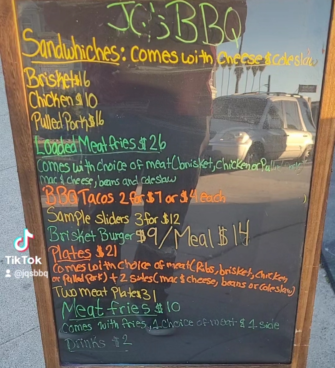 JQ'S BBQ Menu