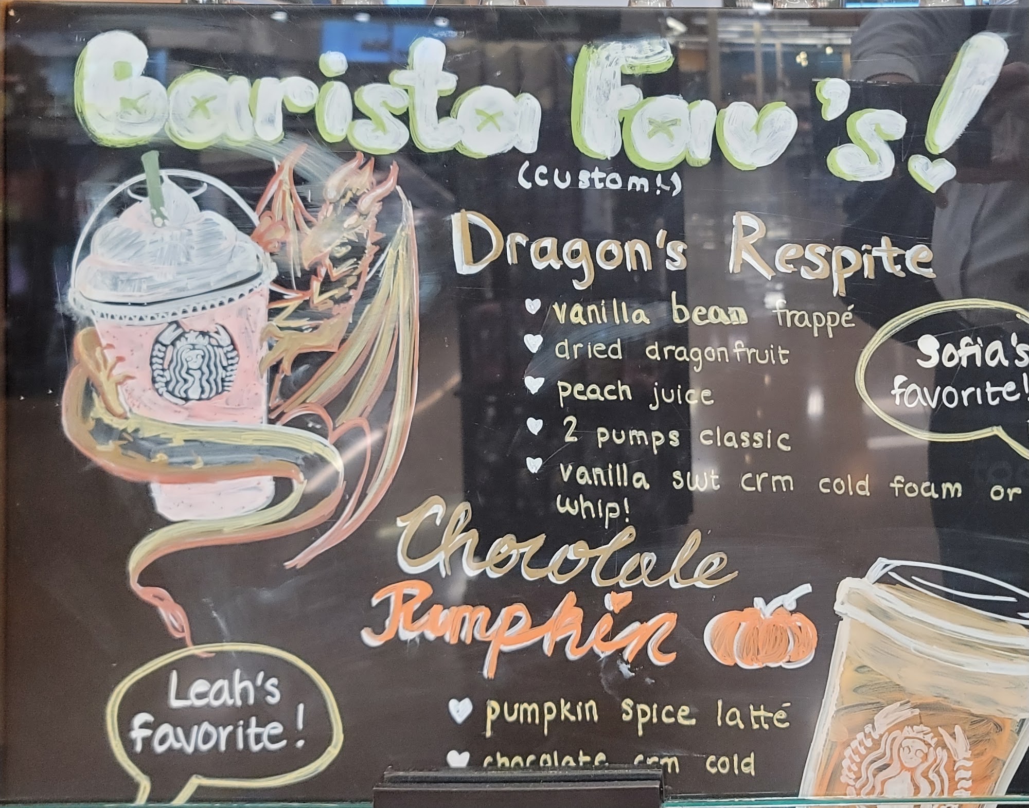 Starbucks Menu