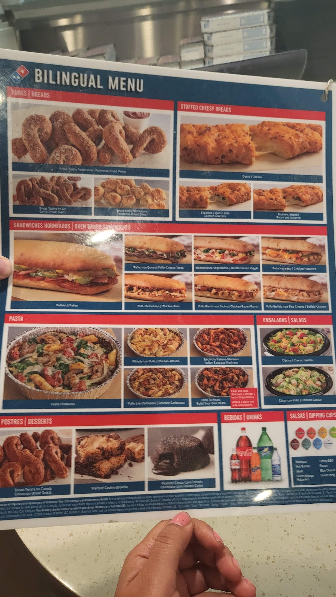 Domino's Pizza Menu