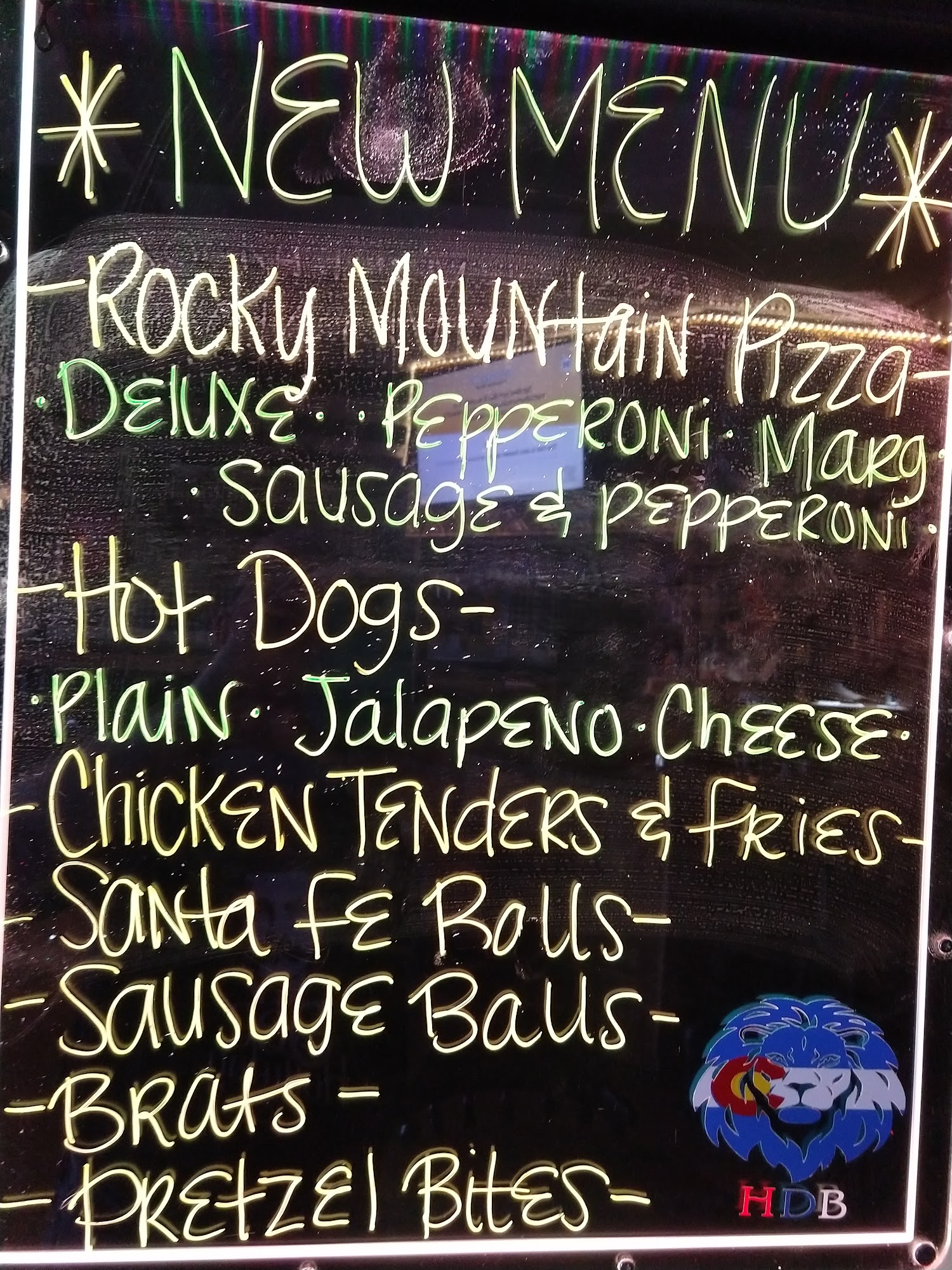 The Lounge In the Village Menu