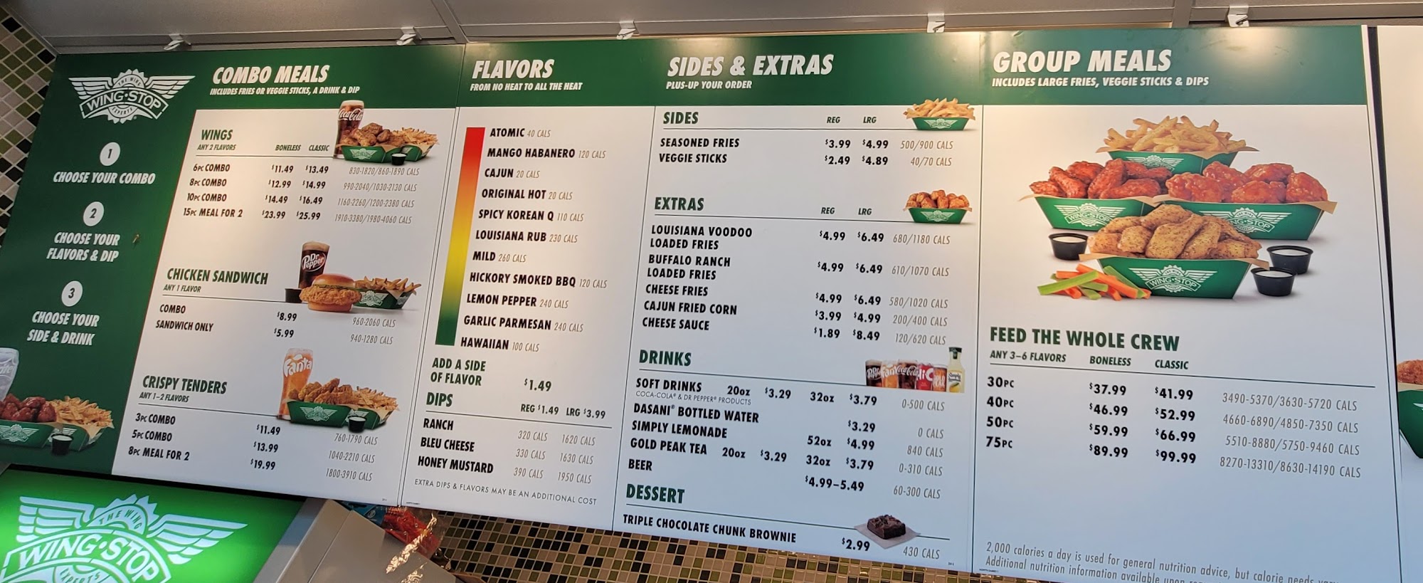 Wingstop Menu